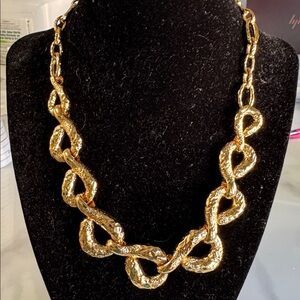 Alexis  Bittar Elegant Gold colored Chain Necklace